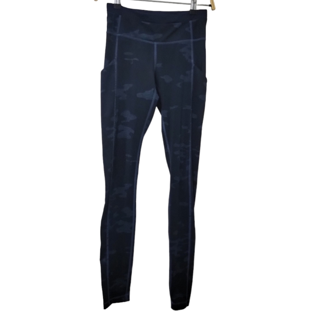 Lululemon Speed Tight II *Full-On Luxtreme Blue Camo Camouflage pants  size 2